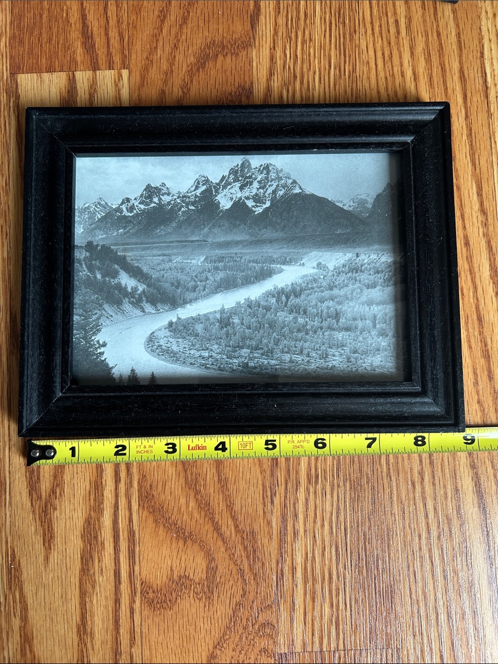 Lot of 3 Landscape Outdoor Framed Prints Woodland Water Snow Cap Mountains - Picture 8 of 12